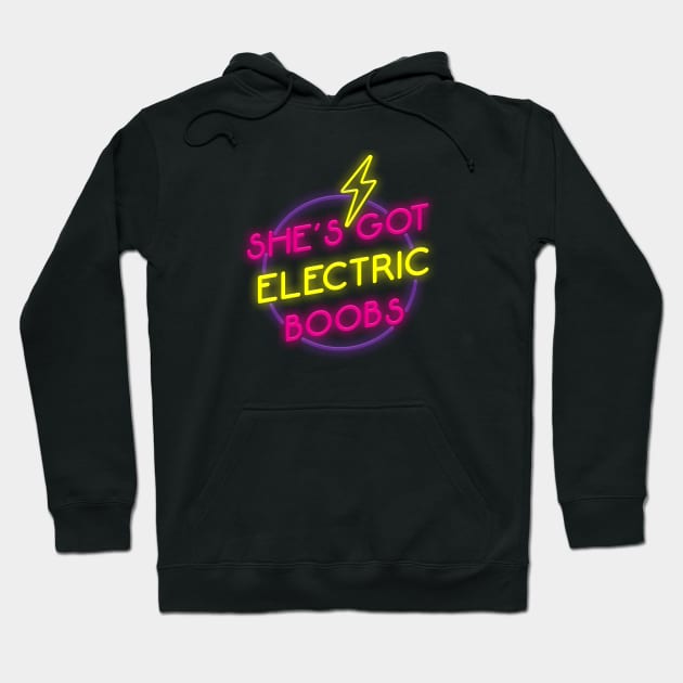 Electric Boobs Hoodie by Zone31Designs